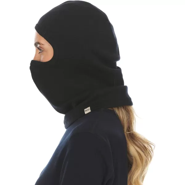 Minus33 Merino Wool  Expedition Balaclava  Cold Weather Ski Face Mask  HeavyweightBlack