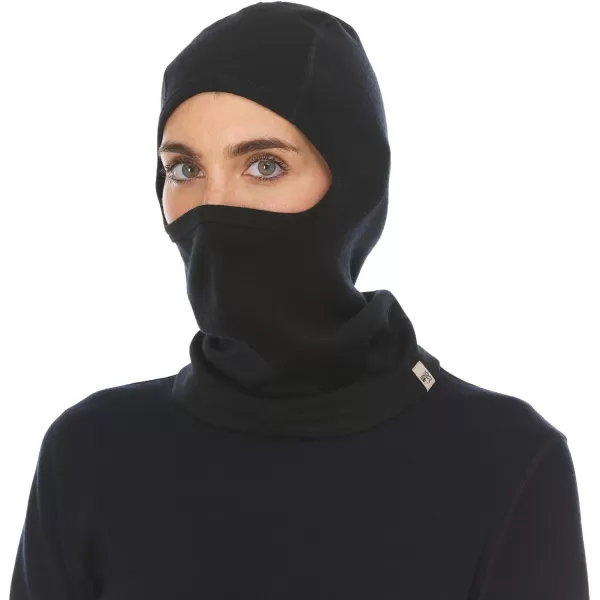 Minus33 Merino Wool  Expedition Balaclava  Cold Weather Ski Face Mask  HeavyweightBlack