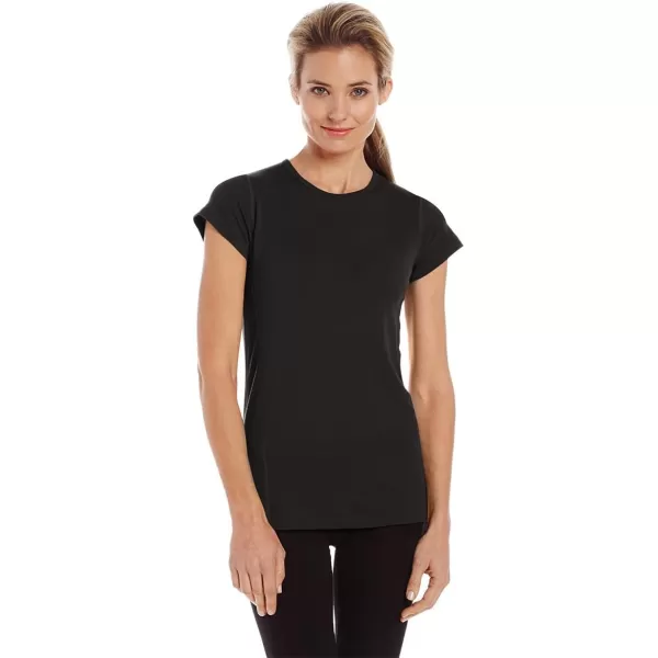 Minus33 Merino Wool 2001 Appalachia Womens Lightweight Short Sleeve Crew  No Itch Renewable FabricBlack