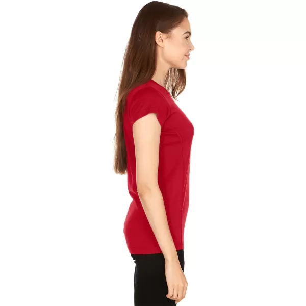 Minus33 Merino Wool 2001 Appalachia Womens Lightweight Short Sleeve Crew  No Itch Renewable FabricTrue Red