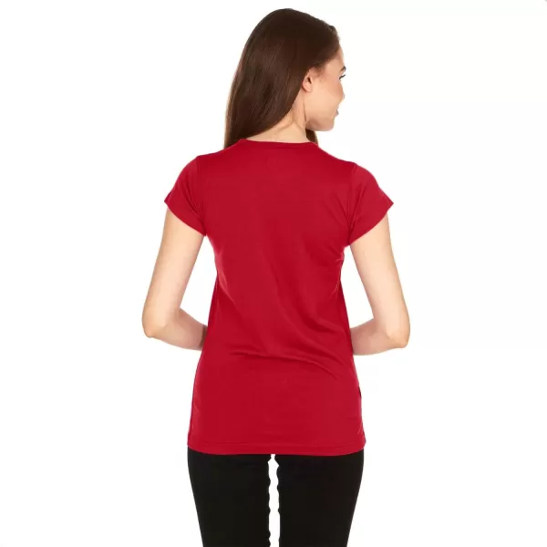 Minus33 Merino Wool 2001 Appalachia Womens Lightweight Short Sleeve Crew  No Itch Renewable FabricTrue Red