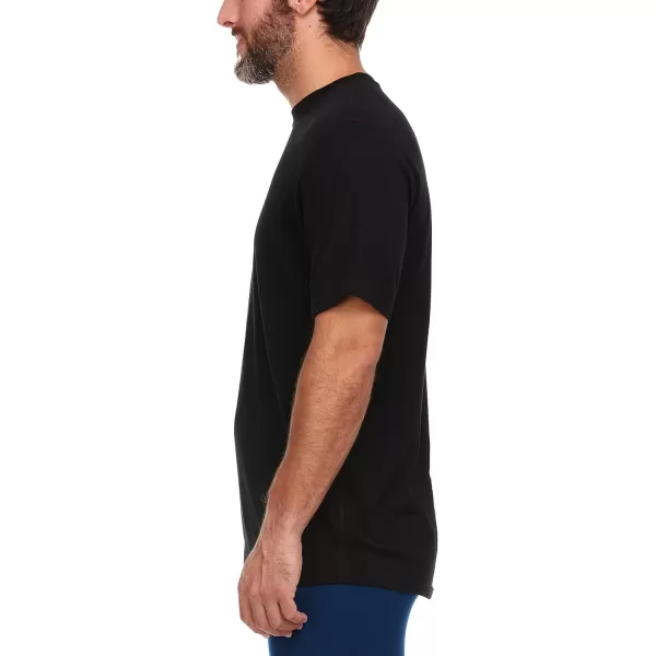 Minus33 Merino Wool 703 Algonquin Mens Lightweight Short Sleeve Crew  No Itch Renewable FabricBlack