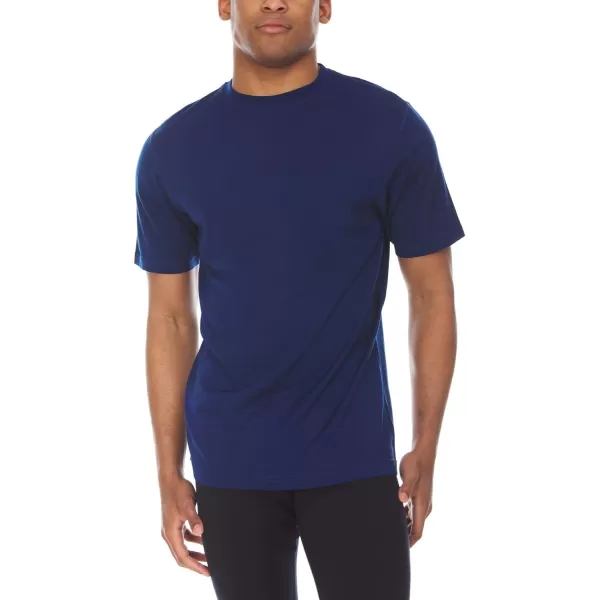 Minus33 Merino Wool 703 Algonquin Mens Lightweight Short Sleeve Crew  No Itch Renewable FabricNavy