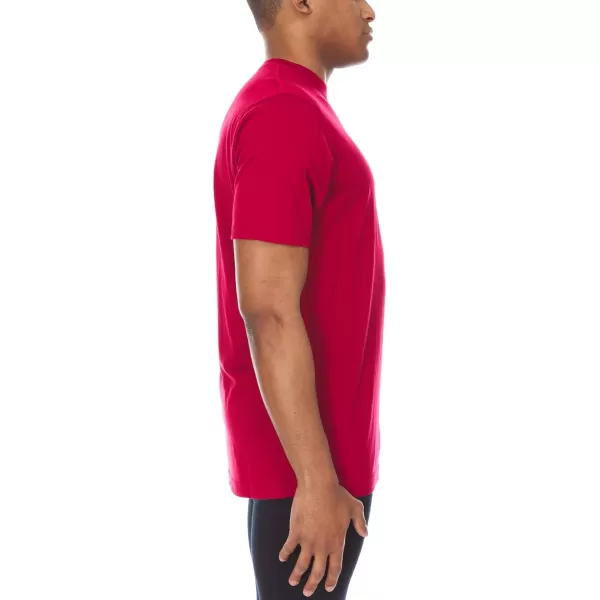 Minus33 Merino Wool 703 Algonquin Mens Lightweight Short Sleeve Crew  No Itch Renewable FabricTrue Red