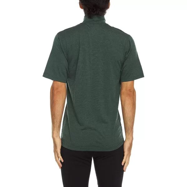 Minus33 Merino Wool 715 Tarleton Mens Lightweight Short Sleeve 14 ZipForest Green