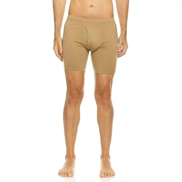 Minus33 Merino Wool Acadian Mens Lightweight Boxer Brief  No Itch Renewable FabricDesert Sand