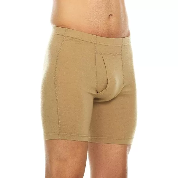 Minus33 Merino Wool Acadian Mens Lightweight Boxer Brief  No Itch Renewable FabricDesert Sand