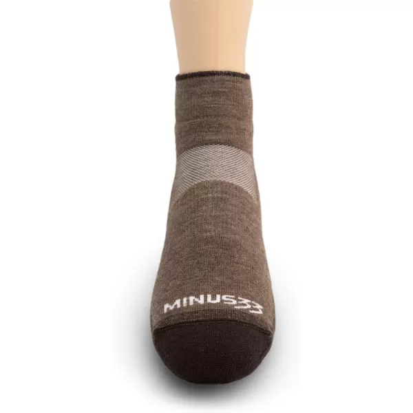 Minus33 Merino Wool Clothing Mountain Heritage All Season Lightweight Ankle Socks Made in USA New HampshireCoffee