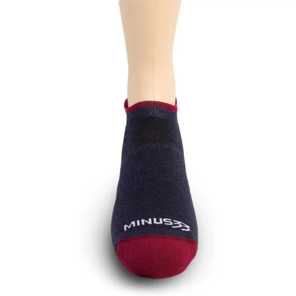 Minus33 Merino Wool Clothing Mountain Heritage All Season Lightweight No Show Tab Socks Made in USA New HampshirePatriot