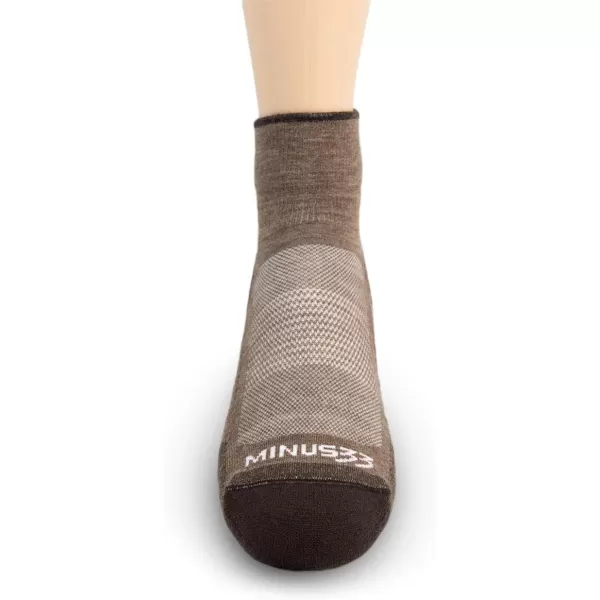 Minus33 Merino Wool Clothing Mountain Heritage Full Cushion Ankle Socks Made in USA New HampshireCoffee