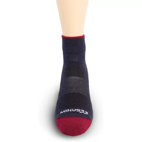 Minus33 Merino Wool Clothing Mountain Heritage Full Cushion Ankle Socks Made in USA New HampshirePatriot