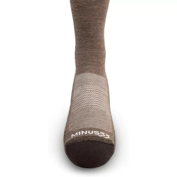 Minus33 Merino Wool Clothing Mountain Heritage Full Cushion Crew Socks Made in USA New HampshireCoffee