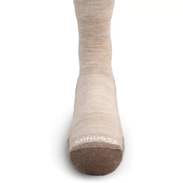 Minus33 Merino Wool Clothing Mountain Heritage Full Cushion Crew Socks Made in USA New HampshireOatmeal