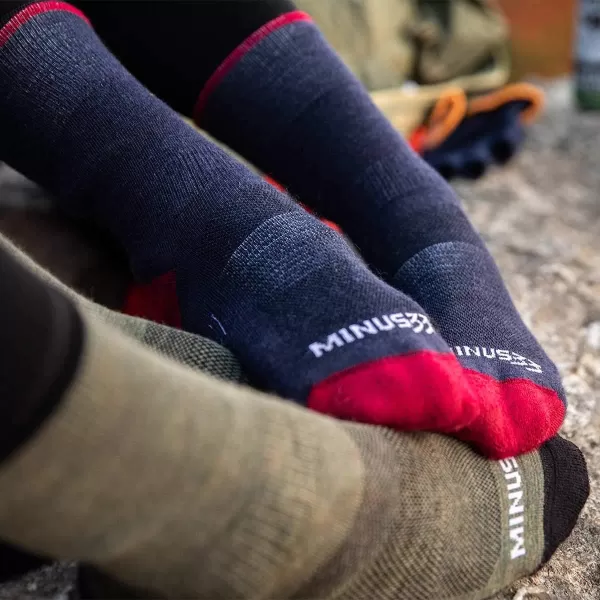 Minus33 Merino Wool Clothing Mountain Heritage Full Cushion Crew Socks Made in USA New HampshirePatriot