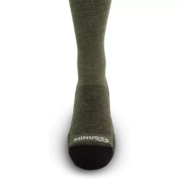 Minus33 Merino Wool Clothing Mountain Heritage Full Cushion Over the Calf Socks Made in USA New HampshireOlive Drab