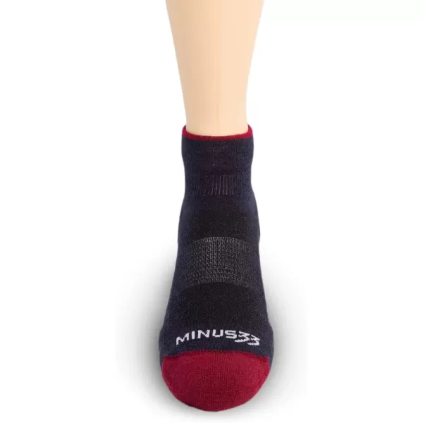 Minus33 Merino Wool Clothing Mountain Heritage Light Cushion Ankle Socks Made in USA New HampshirePatriot