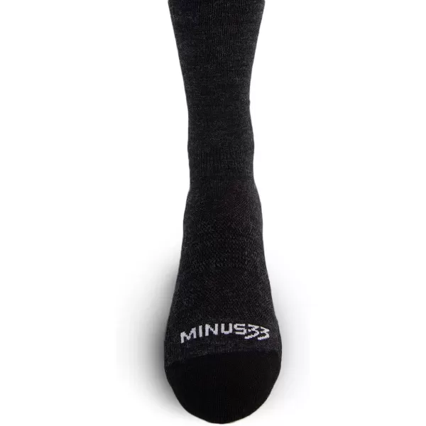 Minus33 Merino Wool Clothing Mountain Heritage Light Cushion Boot Socks Made in USA New HampshireBlack