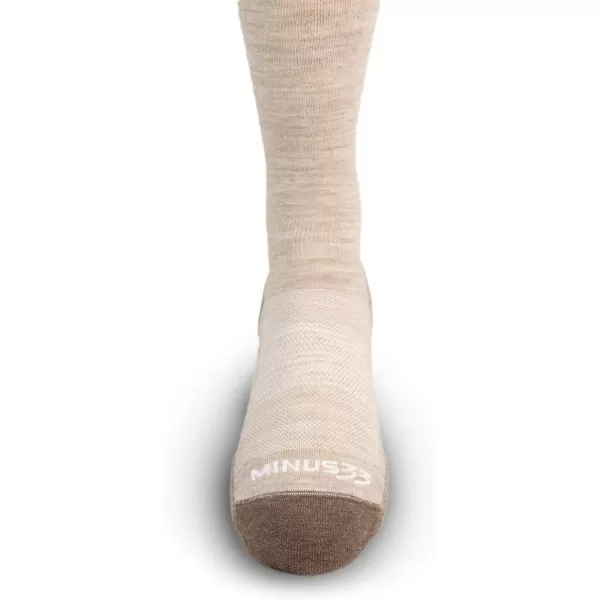 Minus33 Merino Wool Clothing Mountain Heritage Light Cushion Full Length Socks Made in USA New HampshireOatmeal