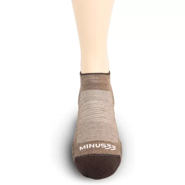 Minus33 Merino Wool Clothing Mountain Heritage Light Cushion No Show Socks Made in USA New HampshireCoffee