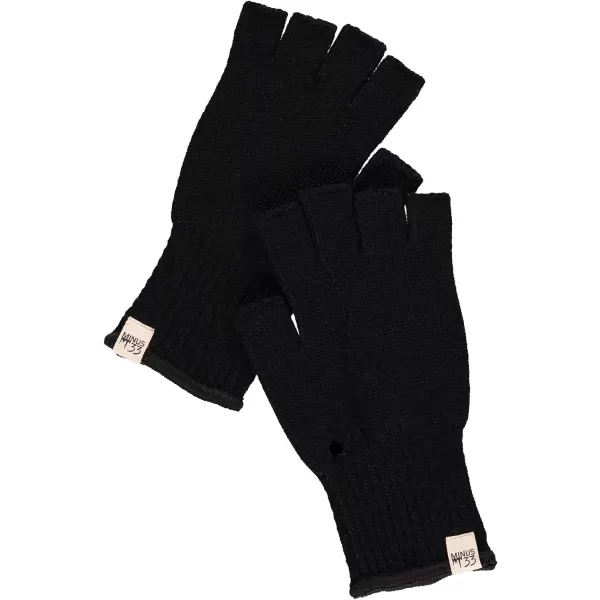 Minus33 Merino Wool Fingerless Glove LinerBlack