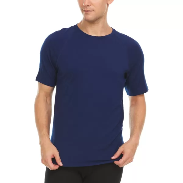 Minus33 Merino Wool Mens Micro Weight Woolverino TShirtNavy Blue