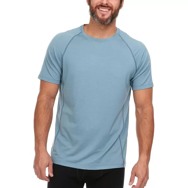 Minus33 Merino Wool Mens Micro Weight Woolverino TShirtSlate Blue