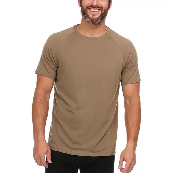 Minus33 Merino Wool Mens Micro Weight Woolverino TShirtTan 499