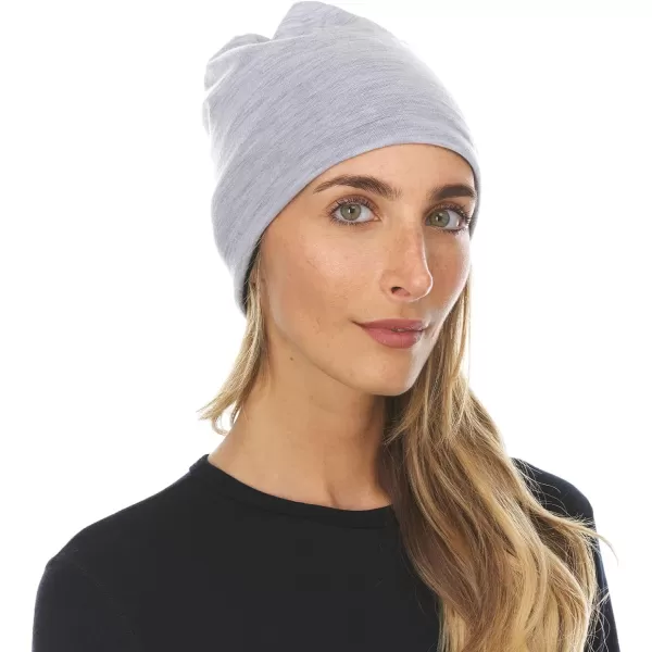 Minus33 Merino Wool Micro Weight Reversible BeanieAsh Gray  Black