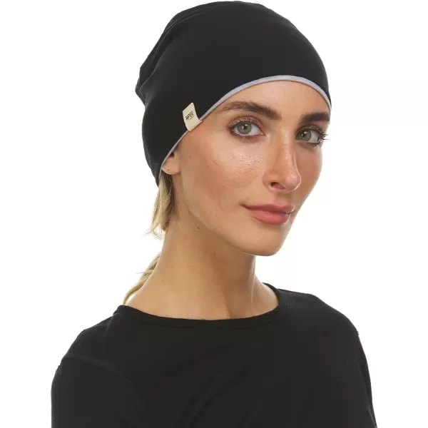 Minus33 Merino Wool Micro Weight Reversible BeanieAsh Gray  Black