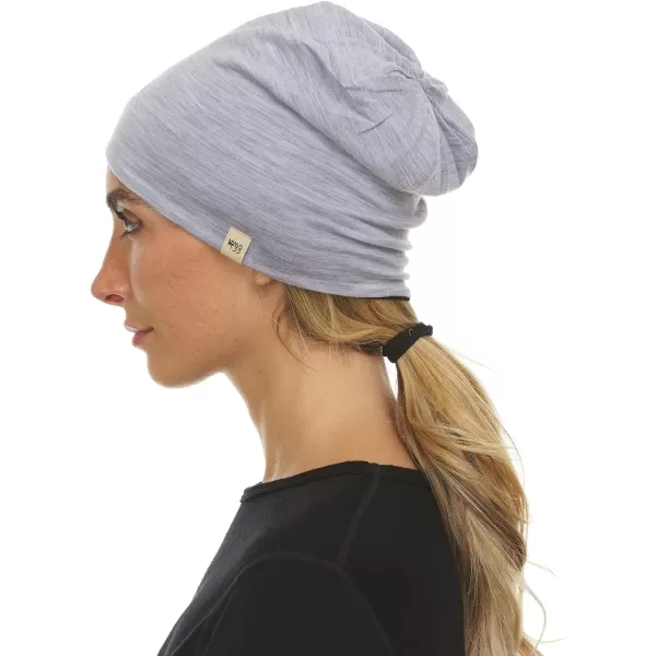 Minus33 Merino Wool Micro Weight Reversible BeanieAsh Gray  Black