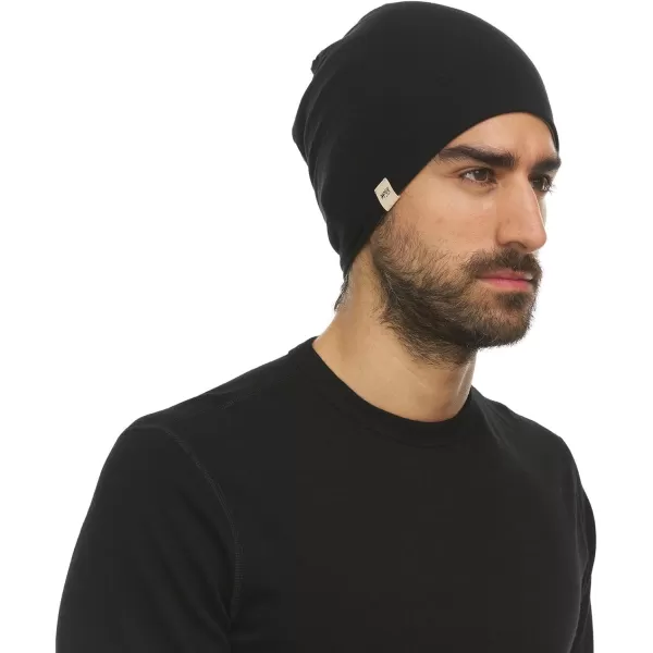 Minus33 Merino Wool Micro Weight Reversible BeanieOlive Drab  Black