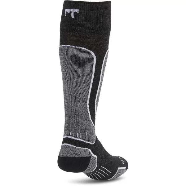 Minus33 Merino Wool Mountain Heritage Elite All Season Lightweight Snowboard Socks  Made in the USA  Over the Calf SocksBlack