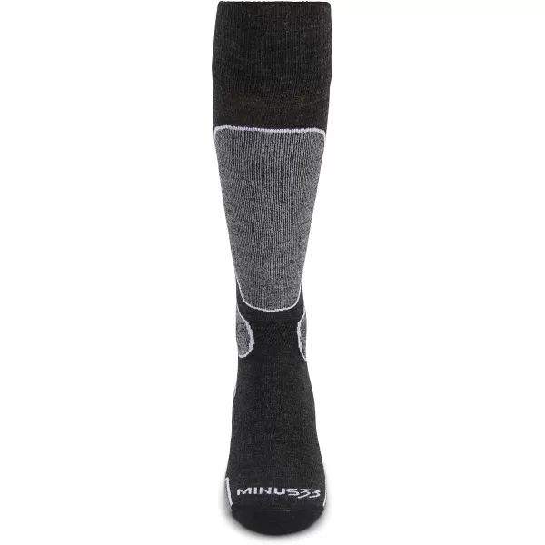 Minus33 Merino Wool Mountain Heritage Elite All Season Lightweight Snowboard Socks  Made in the USA  Over the Calf SocksBlack