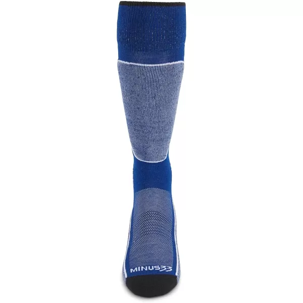 Minus33 Merino Wool Mountain Heritage Elite Full Cushion Over the Calf Ski Socks  Made in the USA  Warm Knee High SocksBlue