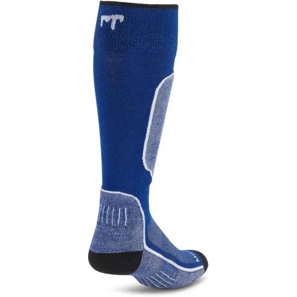 Minus33 Merino Wool Mountain Heritage Elite Full Cushion Over the Calf Ski Socks  Made in the USA  Warm Knee High SocksBlue