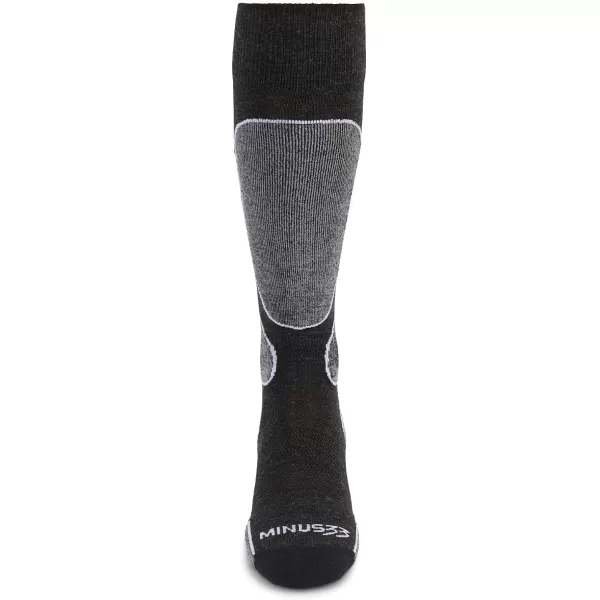 Minus33 Merino Wool Mountain Heritage Elite Light Snowboard Socks  Made in the USA  NoSlip Over the Calf SocksBlack