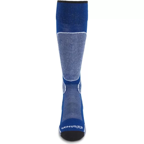 Minus33 Merino Wool Mountain Heritage Elite Light Snowboard Socks  Made in the USA  NoSlip Over the Calf SocksBlue