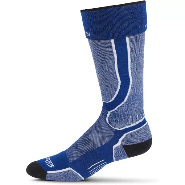 Minus33 Merino Wool Mountain Heritage Elite Light Snowboard Socks  Made in the USA  NoSlip Over the Calf SocksBlue