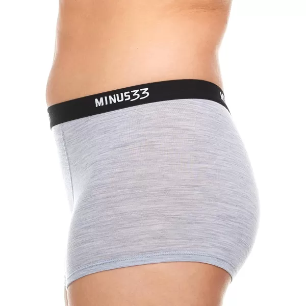 Minus33 Merino Wool Womens Micro BoyshortsAsh Gray