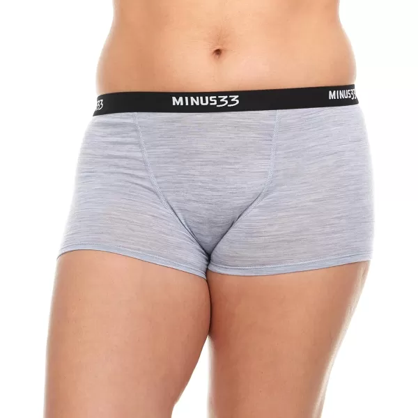 Minus33 Merino Wool Womens Micro BoyshortsAsh Gray