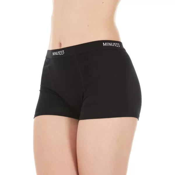 Minus33 Merino Wool Womens Micro BoyshortsBlack