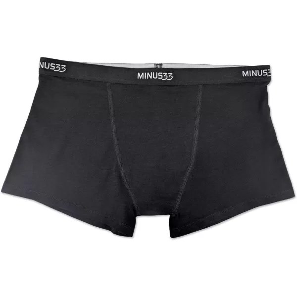 Minus33 Merino Wool Womens Micro BoyshortsBlack