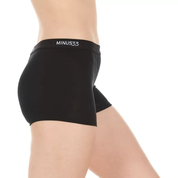 Minus33 Merino Wool Womens Micro BoyshortsBlack