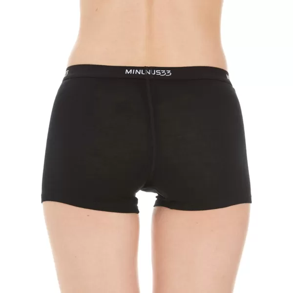 Minus33 Merino Wool Womens Micro BoyshortsBlack