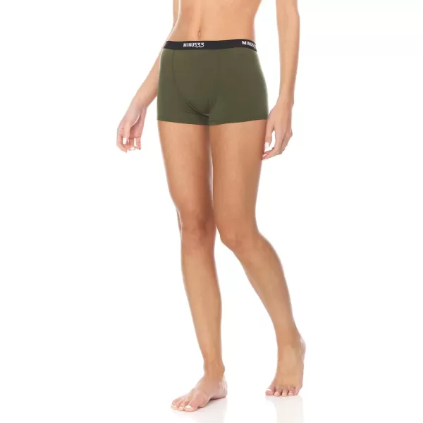 Minus33 Merino Wool Womens Micro BoyshortsOlive Drab