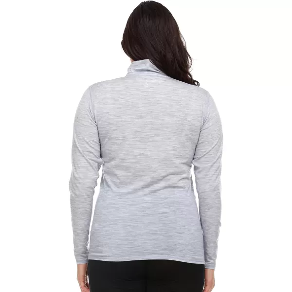 Minus33 Merino Wool Womens Woolverino Micro 14 ZipAsh Gray