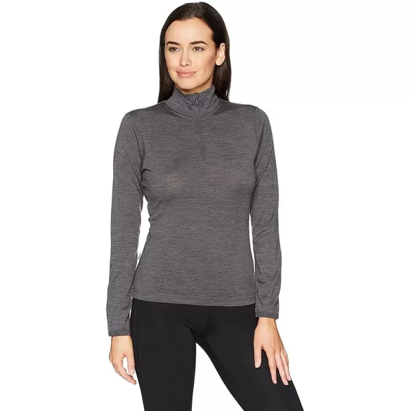 Minus33 Merino Wool Womens Woolverino Micro 14 ZipCharcoal