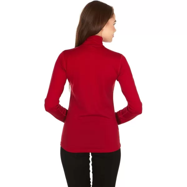 Minus33 Merino Wool Womens Woolverino Micro 14 ZipTrue Red