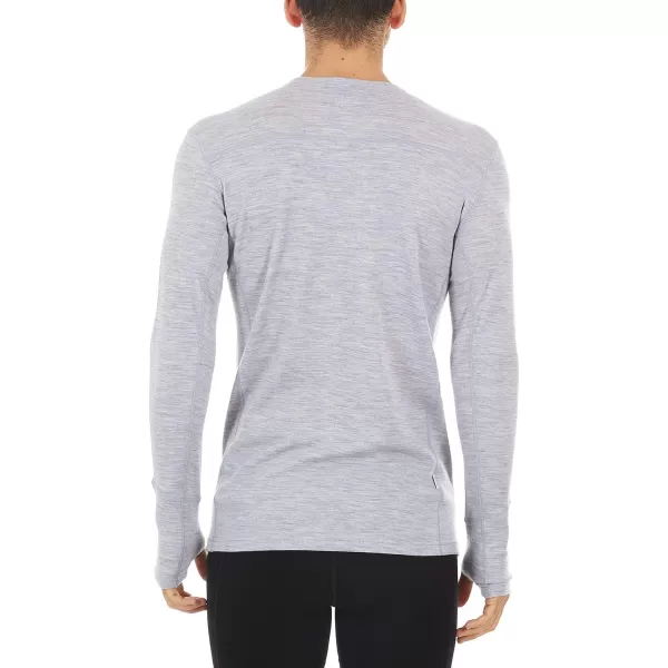 Minus33 Merino Wool Woolverino Mens Midweight Long Sleeve Crew  85 Merino Wool 13 Nylon 2 SpandexAsh Gray