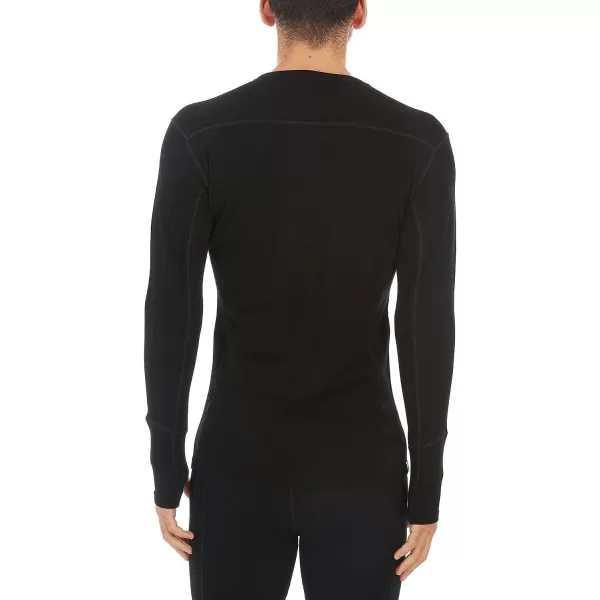 Minus33 Merino Wool Woolverino Mens Midweight Long Sleeve Crew  85 Merino Wool 13 Nylon 2 SpandexBlack